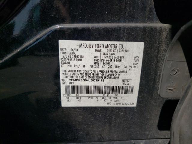 Photo 12 VIN: 2FMPK3G94JBC39173 - FORD EDGE SE 