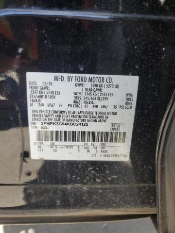 Photo 11 VIN: 2FMPK3G94KBC24125 - FORD EDGE SE 