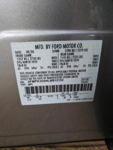 Photo 9 VIN: 2FMPK3G94LBB12152 - FORD EDGE SE 