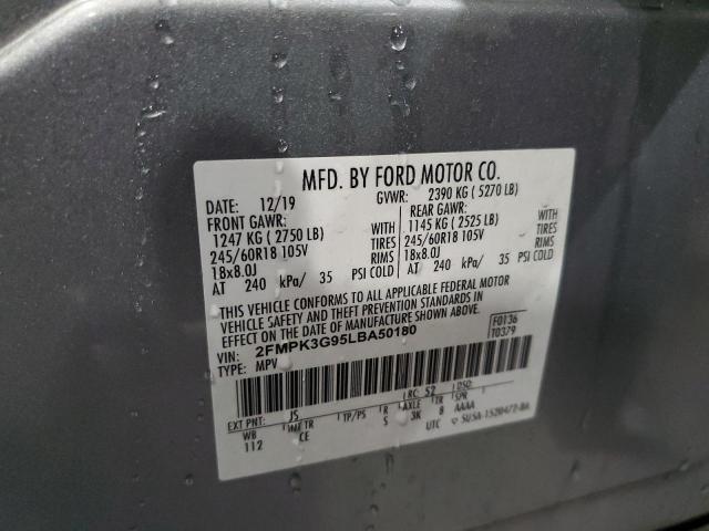 Photo 11 VIN: 2FMPK3G95LBA50180 - FORD EDGE 