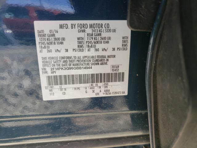 Photo 9 VIN: 2FMPK3G96GBB14944 - FORD EDGE SE 