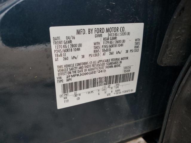 Photo 12 VIN: 2FMPK3G96GBB72469 - FORD EDGE SE 