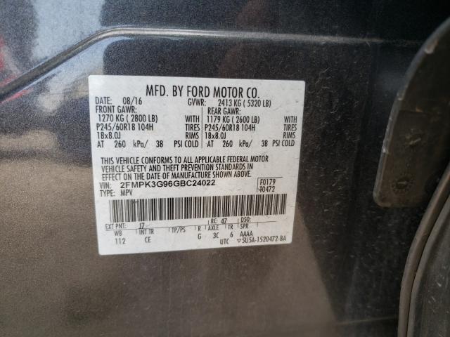 Photo 9 VIN: 2FMPK3G96GBC24022 - FORD EDGE SE 