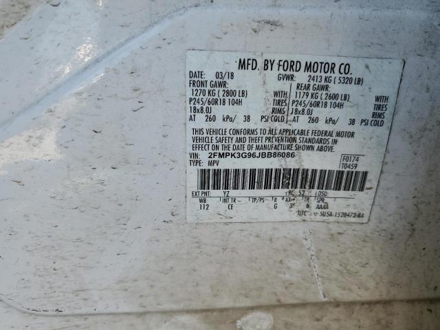 Photo 12 VIN: 2FMPK3G96JBB86086 - FORD EDGE SE 