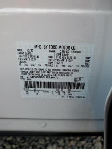 Photo 12 VIN: 2FMPK3G96LBB26473 - FORD EDGE SE 