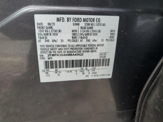 Photo 12 VIN: 2FMPK3G96MBA45622 - FORD EDGE 