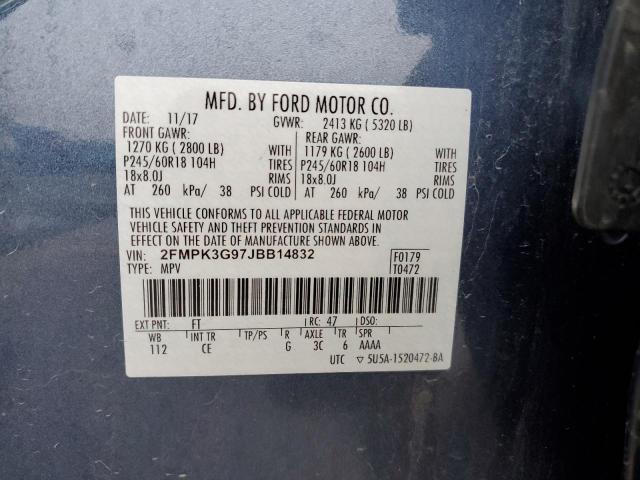 Photo 11 VIN: 2FMPK3G97JBB14832 - FORD EDGE 