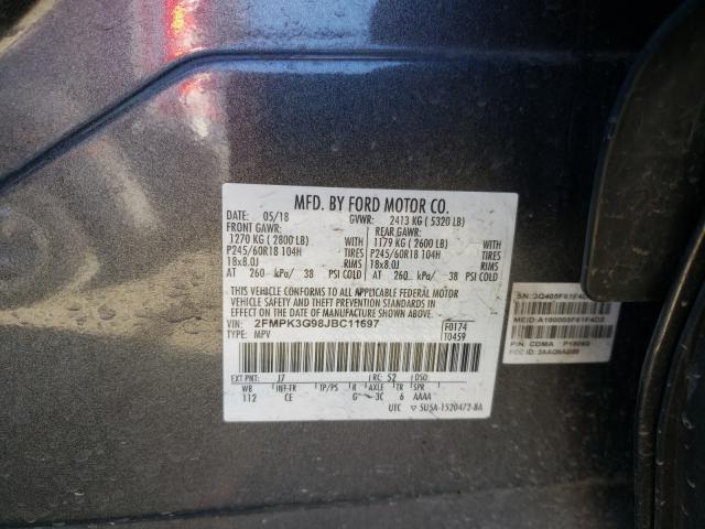 Photo 9 VIN: 2FMPK3G98JBC11697 - FORD EDGE 