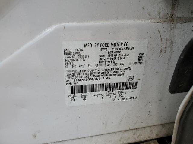 Photo 11 VIN: 2FMPK3G98KBB17465 - FORD EDGE SE 