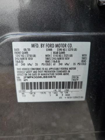 Photo 12 VIN: 2FMPK3G98LBB30878 - FORD EDGE SE 