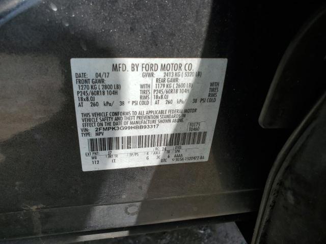 Photo 12 VIN: 2FMPK3G99HBB93317 - FORD EDGE SE 