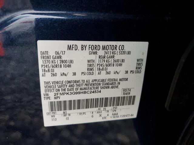 Photo 12 VIN: 2FMPK3G99HBC24534 - FORD EDGE 