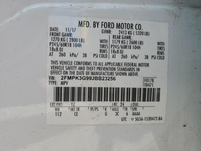 Photo 12 VIN: 2FMPK3G99JBB23256 - FORD EDGE SE 