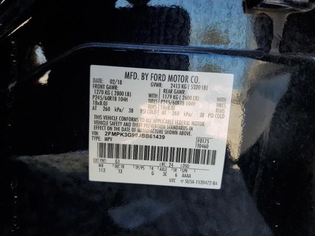 Photo 11 VIN: 2FMPK3G99JBB61439 - FORD EDGE SE 