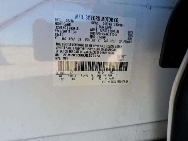 Photo 12 VIN: 2FMPK3G99JBB77673 - FORD EDGE SE 