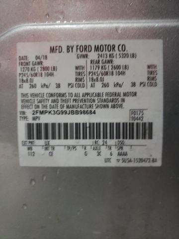 Photo 11 VIN: 2FMPK3G99JBB98684 - FORD EDGE SE 