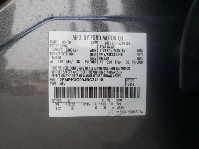 Photo 11 VIN: 2FMPK3G99JBC24118 - FORD EDGE 