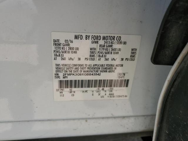 Photo 12 VIN: 2FMPK3G9XGBB43542 - FORD EDGE 