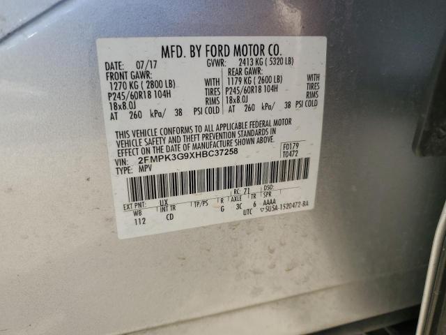 Photo 12 VIN: 2FMPK3G9XHBC37258 - FORD EDGE SE 