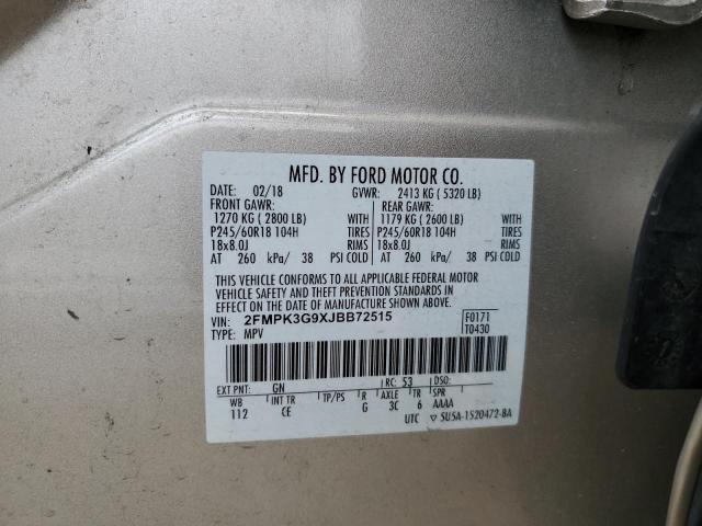 Photo 12 VIN: 2FMPK3G9XJBB72515 - FORD EDGE 