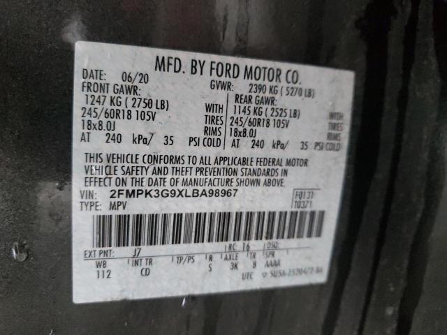 Photo 12 VIN: 2FMPK3G9XLBA98967 - FORD EDGE SE 