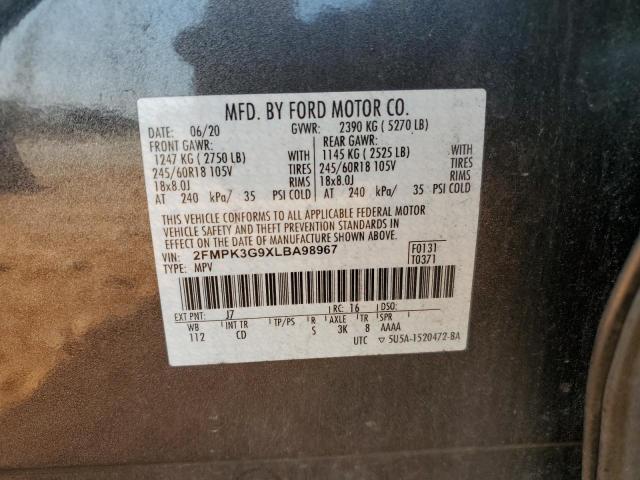 Photo 11 VIN: 2FMPK3G9XLBA98967 - FORD EDGE SE 