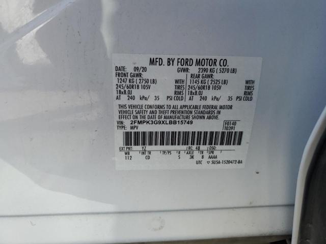 Photo 13 VIN: 2FMPK3G9XLBB15749 - FORD EDGE SE 