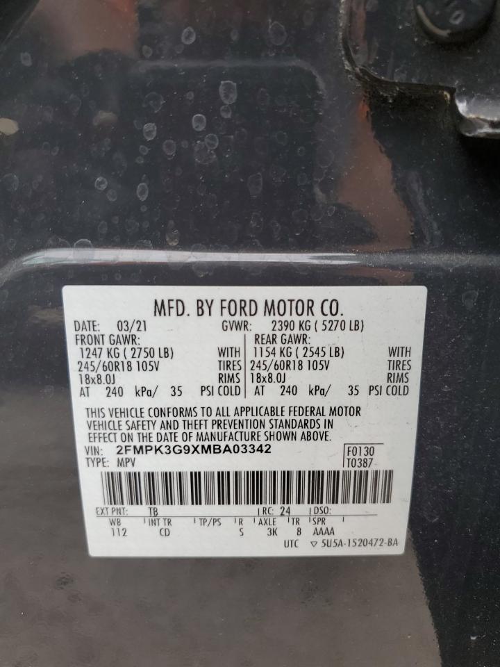 Photo 11 VIN: 2FMPK3G9XMBA03342 - FORD EDGE 