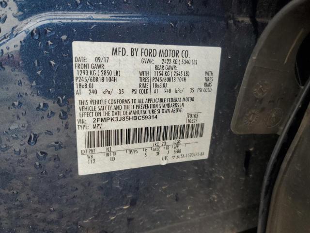 Photo 12 VIN: 2FMPK3J85HBC59314 - FORD EDGE 