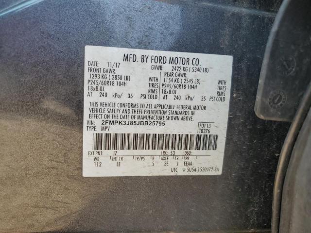 Photo 12 VIN: 2FMPK3J85JBB25795 - FORD EDGE 