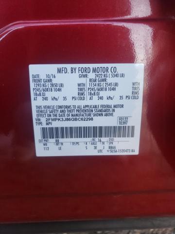 Photo 13 VIN: 2FMPK3J86GBC62298 - FORD EDGE SEL 