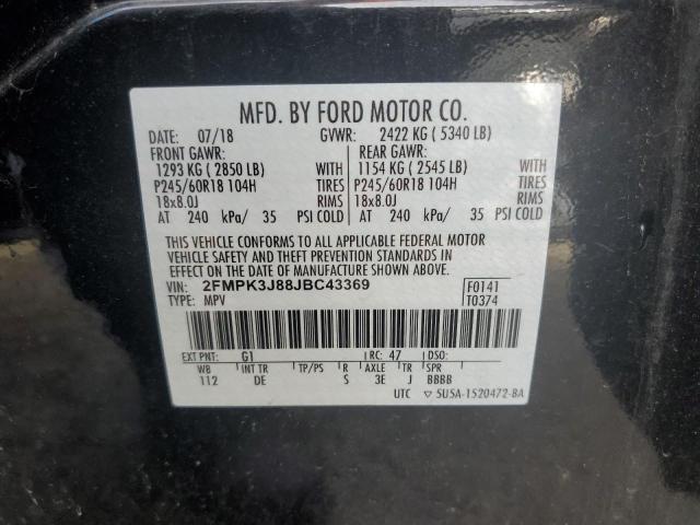 Photo 12 VIN: 2FMPK3J88JBC43369 - FORD EDGE 