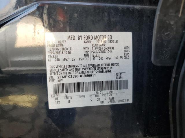 Photo 12 VIN: 2FMPK3J90HBB56911 - FORD EDGE 