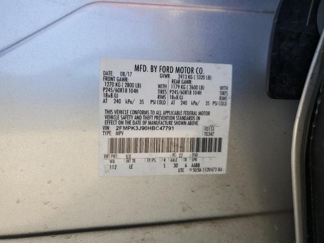 Photo 12 VIN: 2FMPK3J90HBC47791 - FORD EDGE SEL 