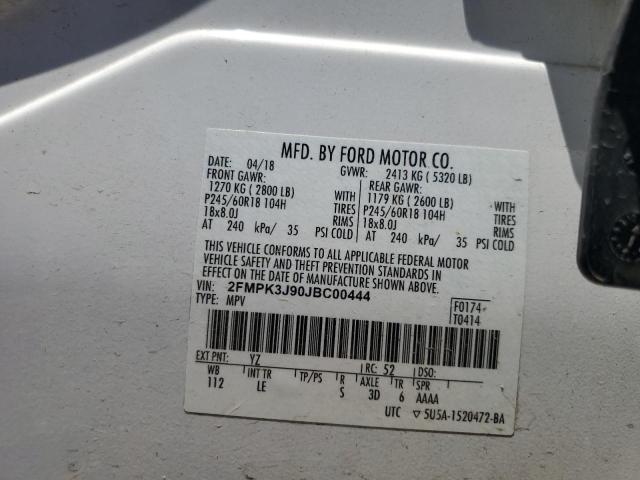 Photo 12 VIN: 2FMPK3J90JBC00444 - FORD EDGE 