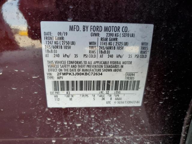 Photo 11 VIN: 2FMPK3J90KBC72634 - FORD EDGE 