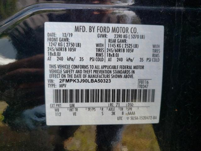 Photo 9 VIN: 2FMPK3J90LBA50323 - FORD EDGE SEL 