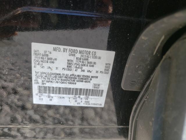 Photo 9 VIN: 2FMPK3J91GBC18069 - FORD EDGE SEL 