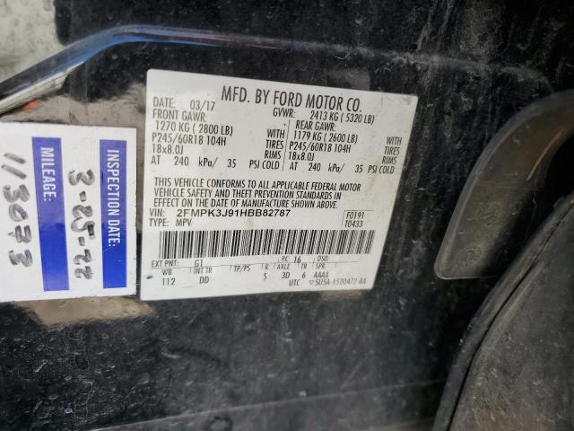 Photo 11 VIN: 2FMPK3J91HBB82787 - FORD EDGE SEL 