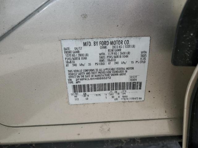 Photo 12 VIN: 2FMPK3J91HBB93272 - FORD EDGE 