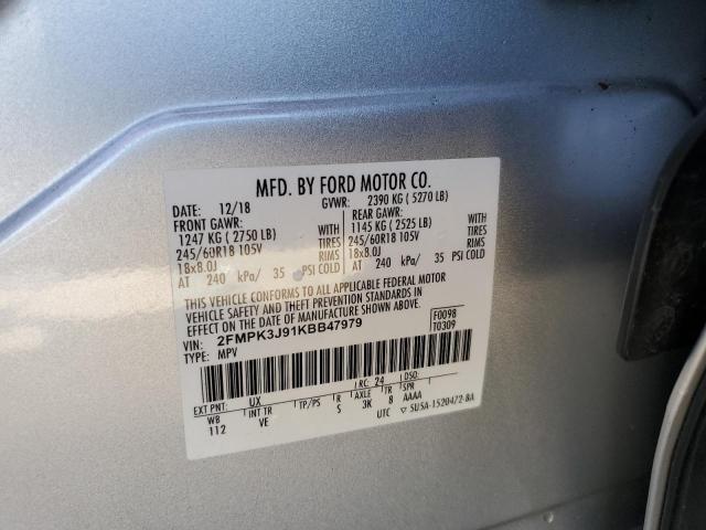 Photo 13 VIN: 2FMPK3J91KBB47979 - FORD EDGE SEL 