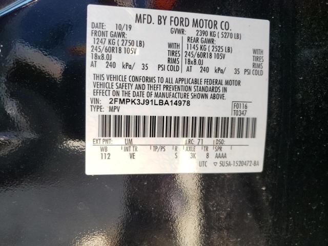 Photo 9 VIN: 2FMPK3J91LBA14978 - FORD EDGE 