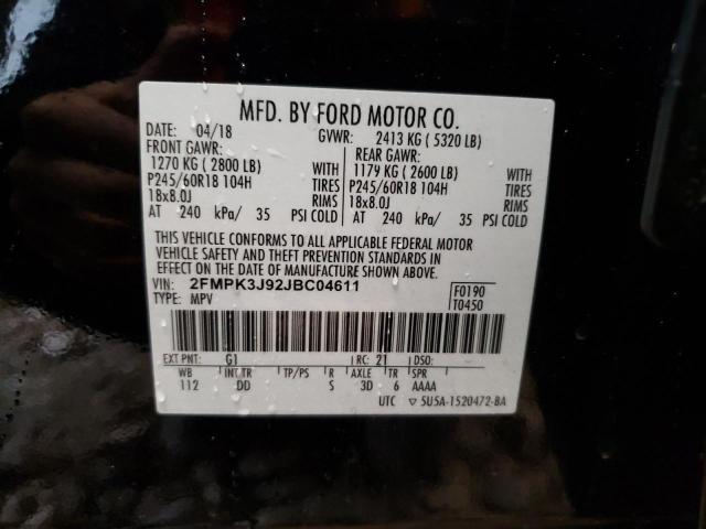 Photo 12 VIN: 2FMPK3J92JBC04611 - FORD EDGE 