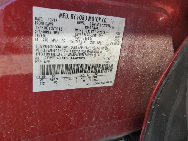 Photo 12 VIN: 2FMPK3J92LBA42823 - FORD EDGE 