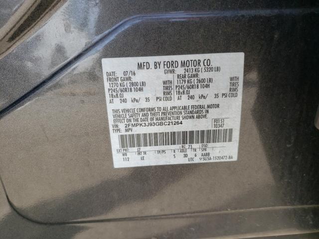 Photo 9 VIN: 2FMPK3J93GBC21264 - FORD EDGE 