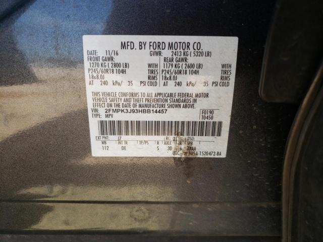 Photo 11 VIN: 2FMPK3J93HBB14457 - FORD EDGE 