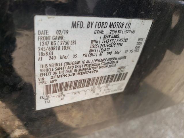 Photo 12 VIN: 2FMPK3J93KBB74178 - FORD EDGE 