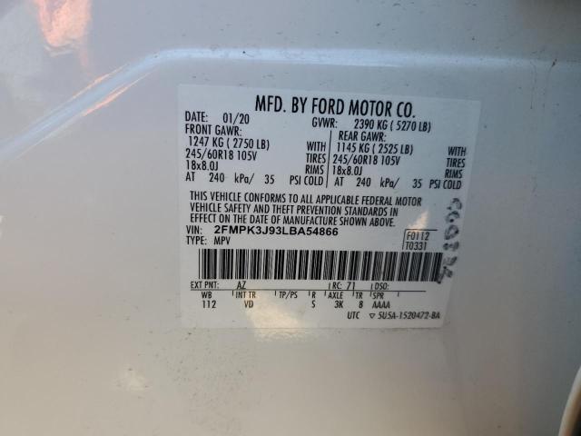 Photo 11 VIN: 2FMPK3J93LBA54866 - FORD EDGE 