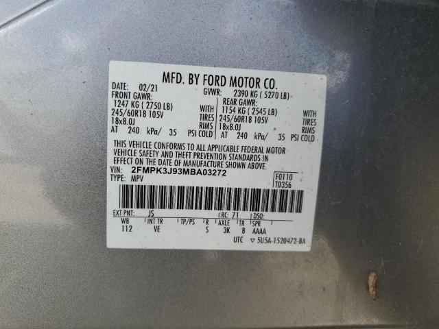 Photo 12 VIN: 2FMPK3J93MBA03272 - FORD EDGE SEL 