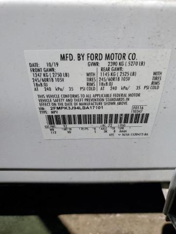 Photo 11 VIN: 2FMPK3J94LBA17101 - FORD EDGE 